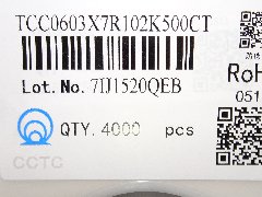 TCC0603X7R102K500CT